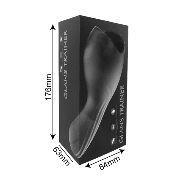 Masturbateur noir USB, 10 modes de vibration 
